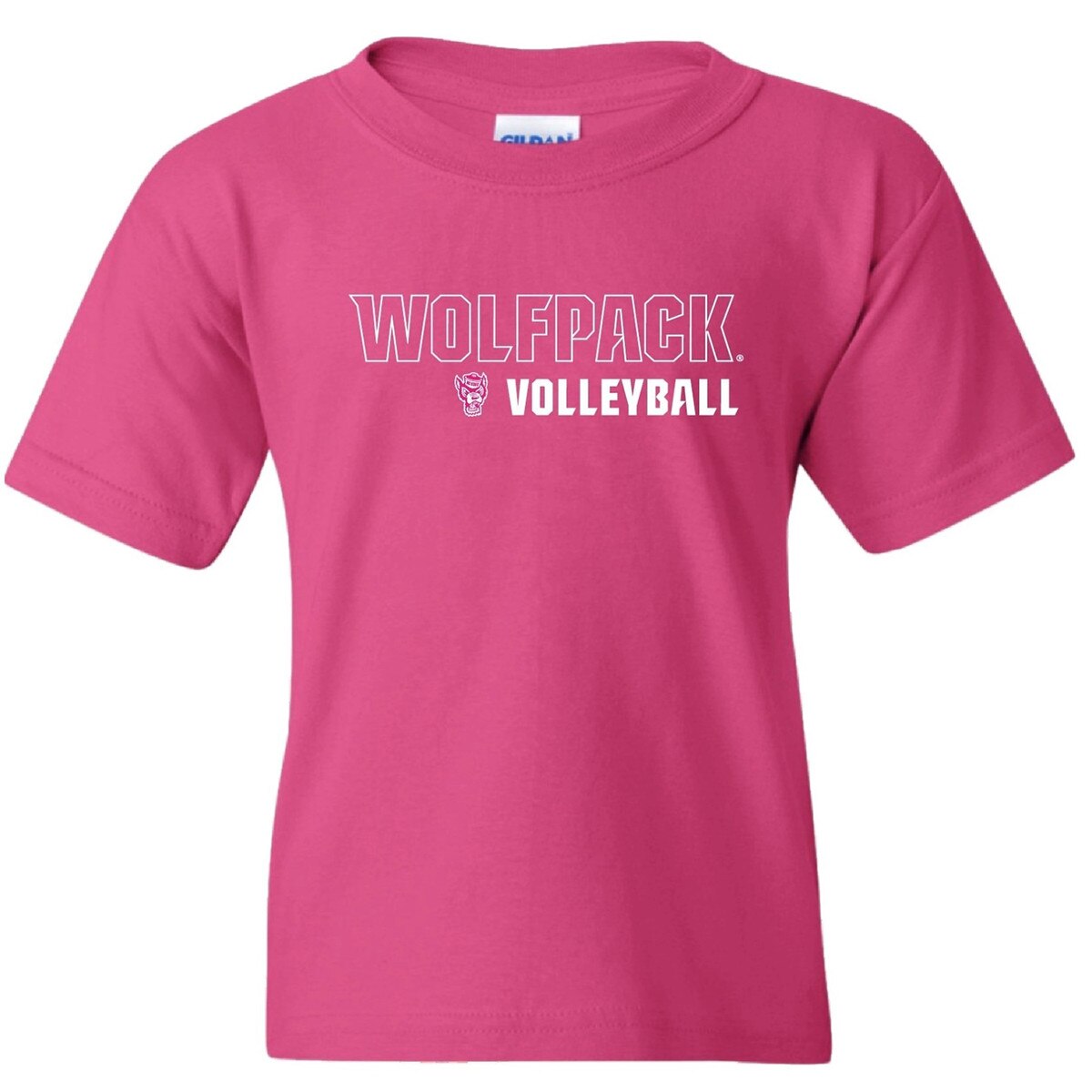 Pink Youth Short Sleeve Tee - Wolfp
